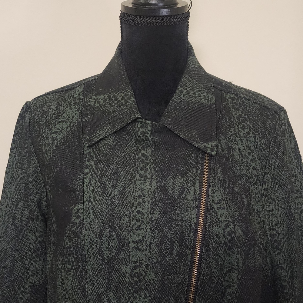 Women's Black Patterned Jacket - image 3